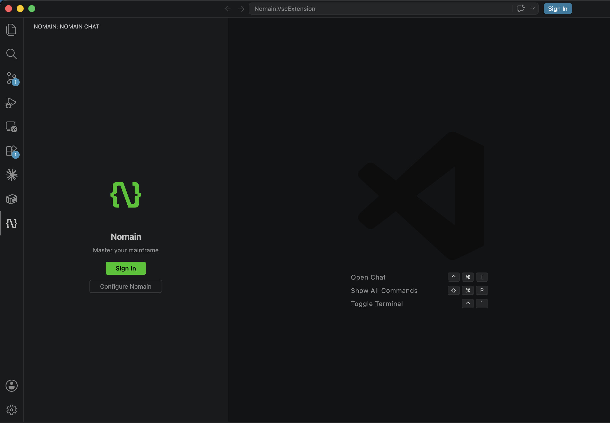 Sign in to Nomain